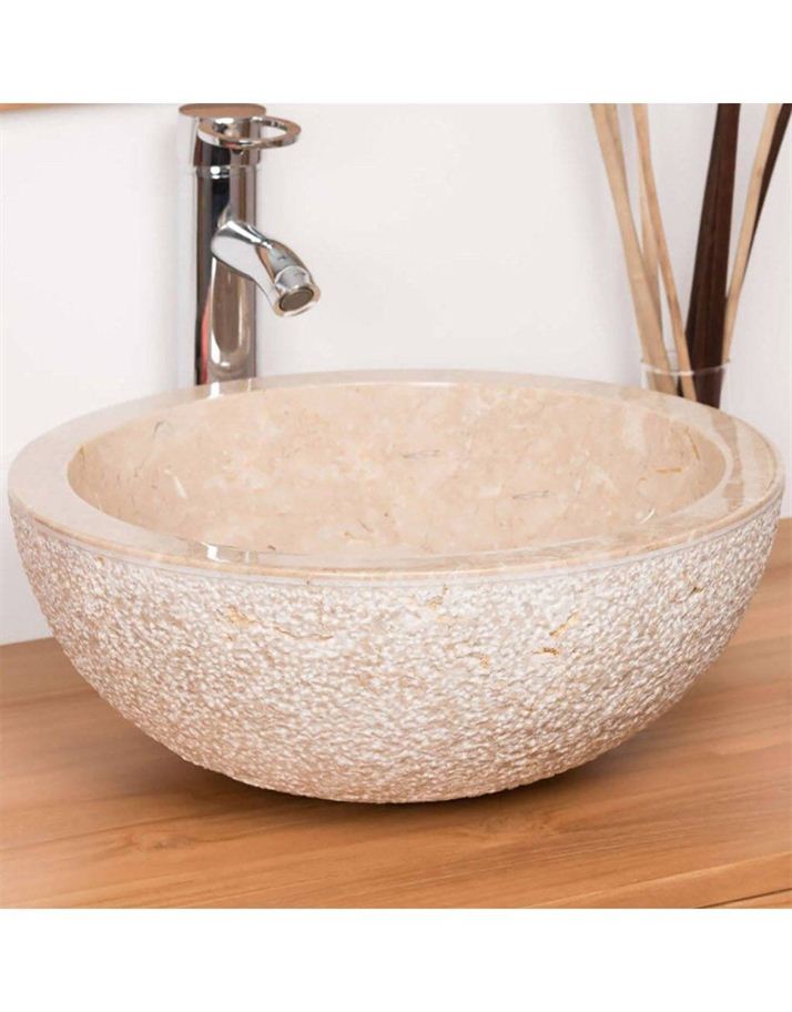 Charming Cream Bowl Stone Basin