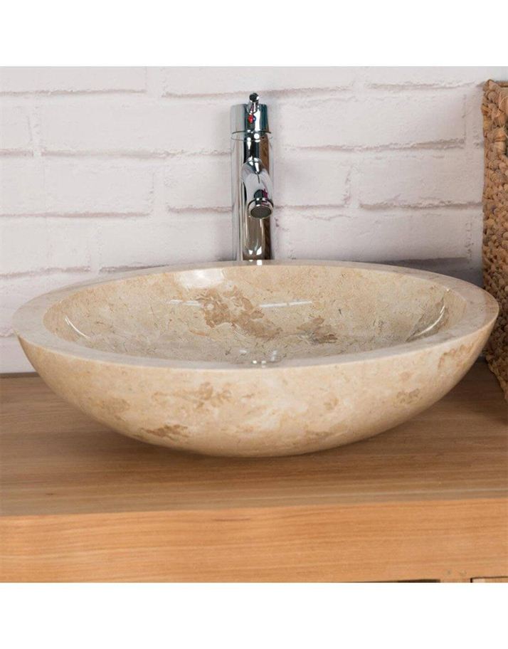 The Cream Stone Vessel Sink