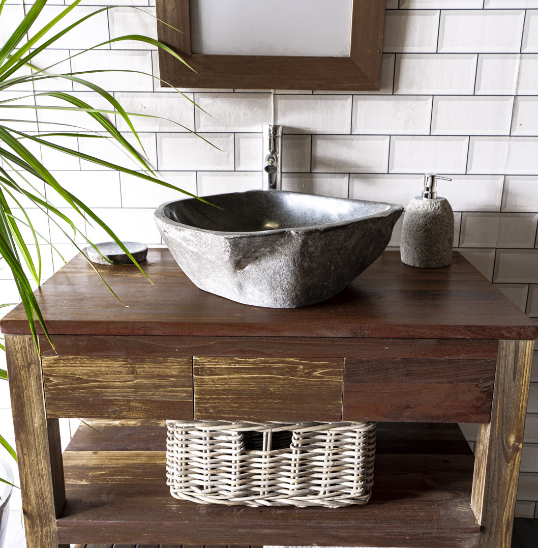 Natural Stone Sink No. 815. L- 50cm, W- 43cm, H- 15cm