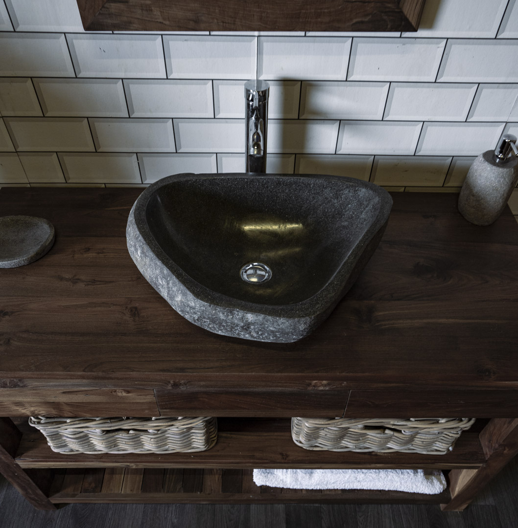 Natural Stone Sink No. A14. L- 52cm, W- 38cm, H- 15cm