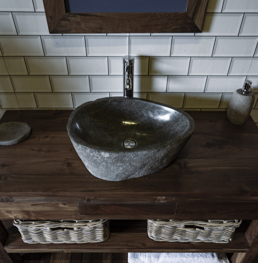 Natural Stone Sink No. A15. L- 47cm, W- 33cm, H- 15cm