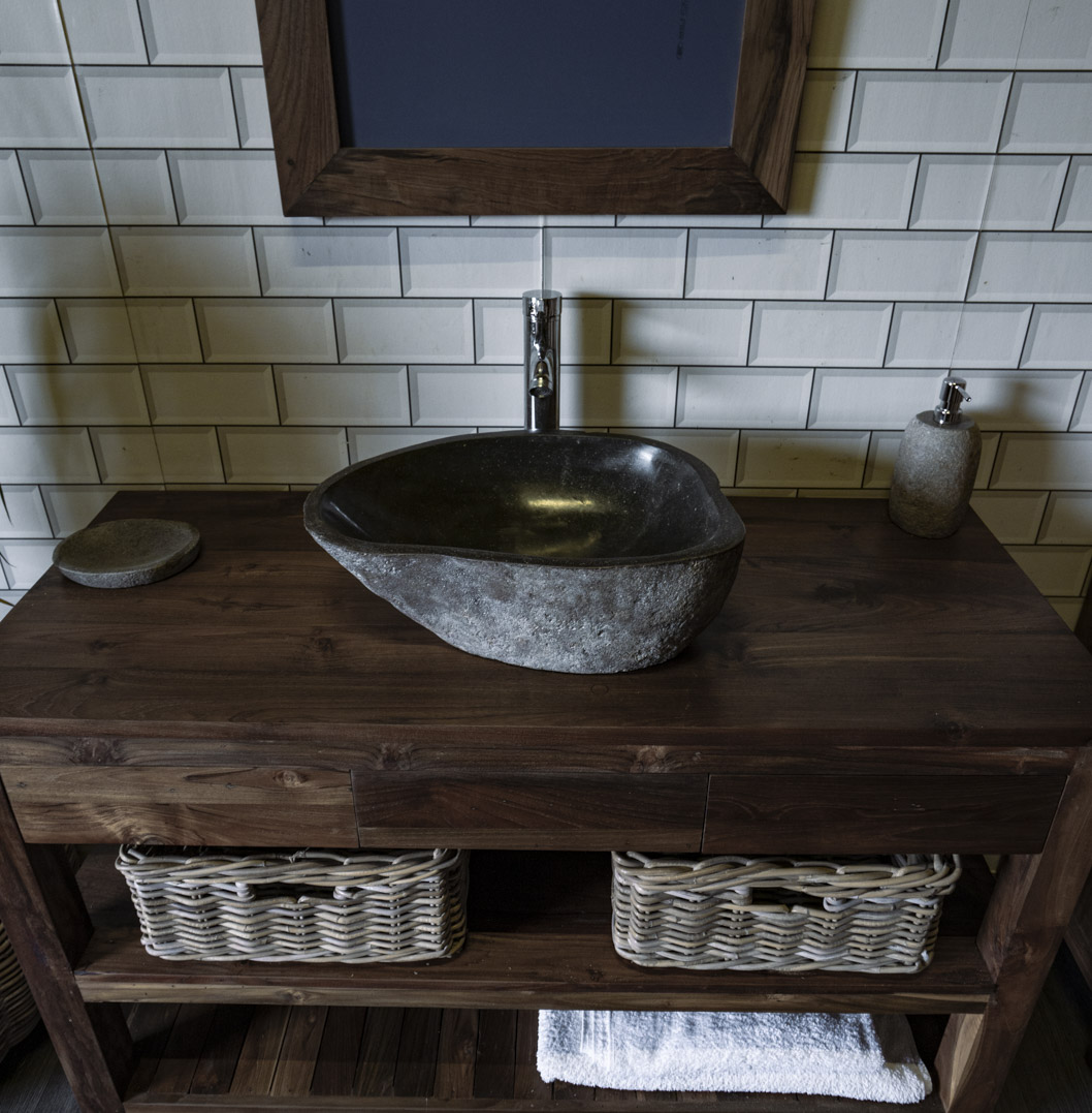 Natural Stone Sink No. A18. L- 47cm, W- 33cm, H- 15cm