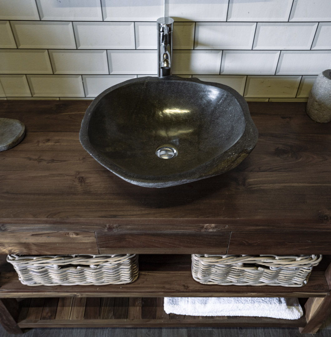 Natural Stone Sink No. A20. L- 45cm, W- 45cm, H- 15cm