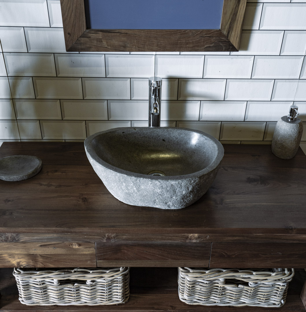 Natural Stone Sink No. A29. L- 46cm, W- 33cm, H- 15cm