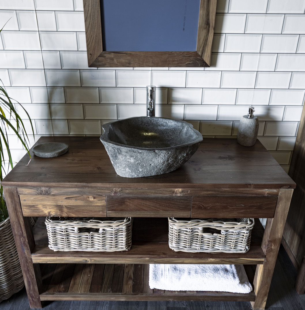 Natural Stone Sink No. A31. L- 45cm, W- 41cm, H- 15cm