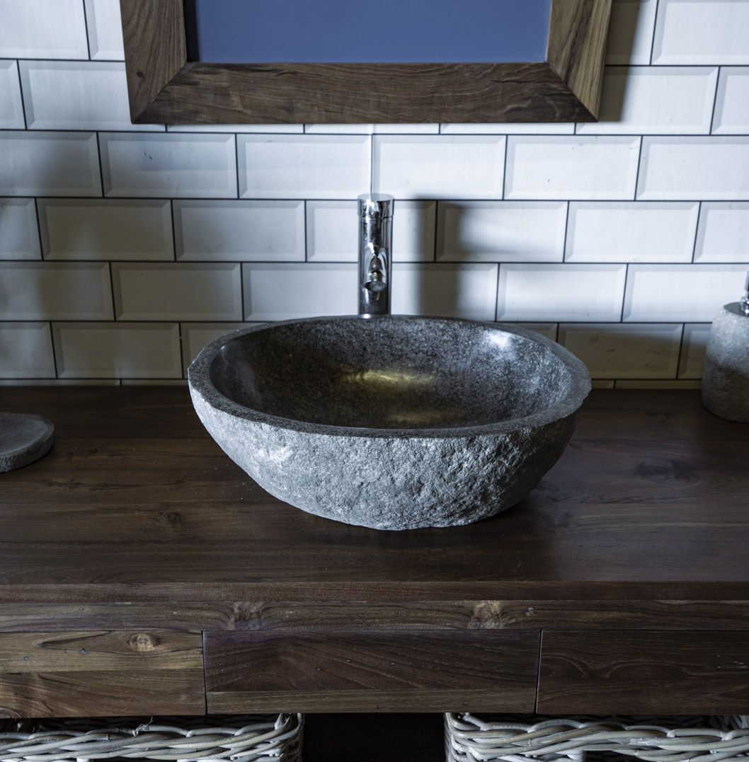 Natural Stone Sink No. A36. L- 46cm, W- 38cm, H- 15cm