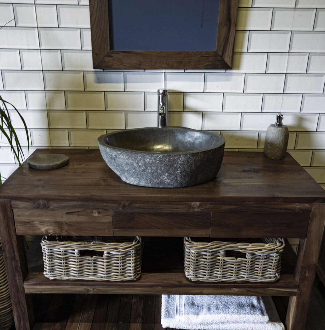 Natural Stone Sink No. A40. L- 50cm, W- 37cm, H- 15cm