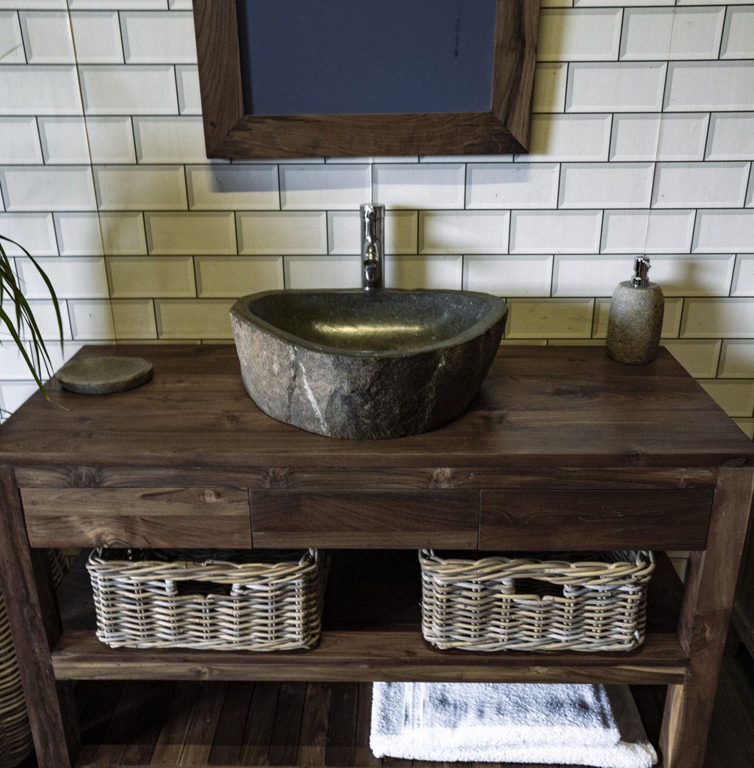 Natural Stone Sink No. A42. L- 49cm, W- 40cm, H- 15cm