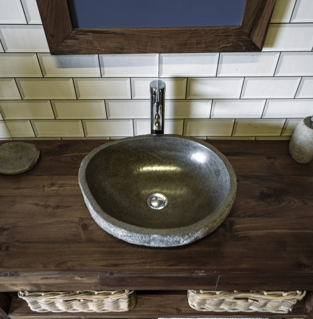 Natural Stone Sink No. A53. L- 47cm, W- 38cm, H- 15cm