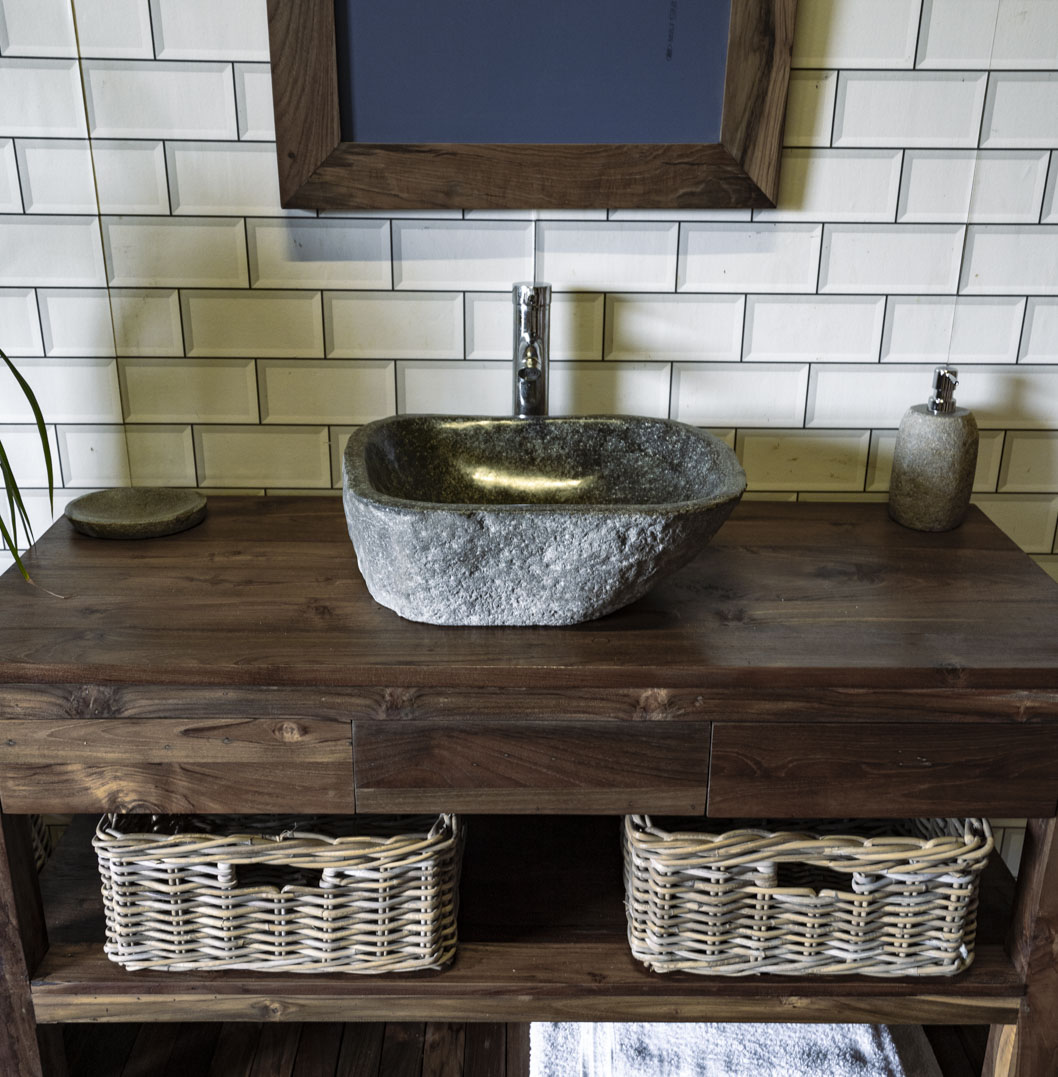 Natural Stone Sink No. A54. L- 44cm, W- 36cm, H- 15cm