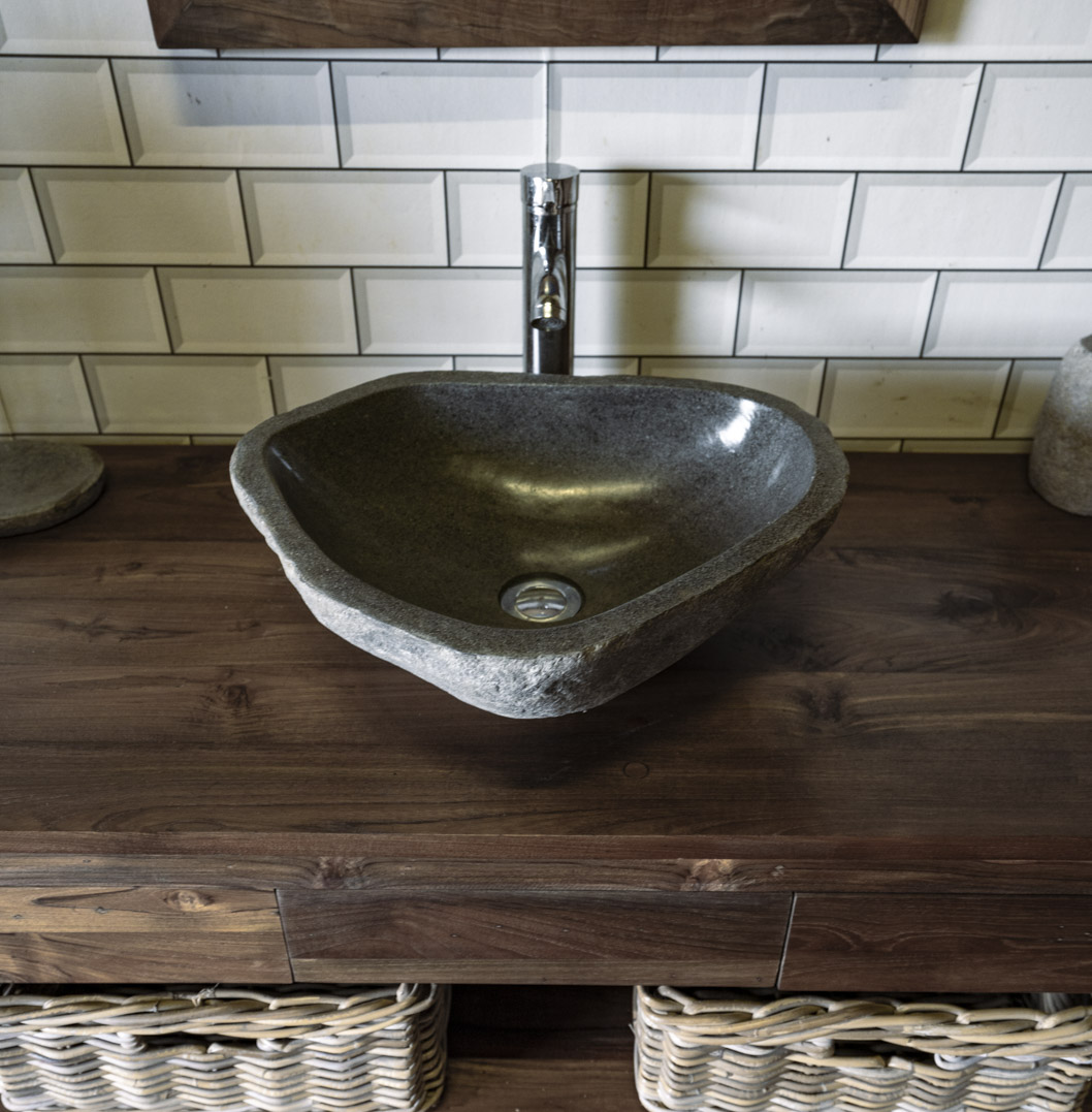 Natural Stone Sink No. A55. L- 45cm, W- 35cm, H- 15cm