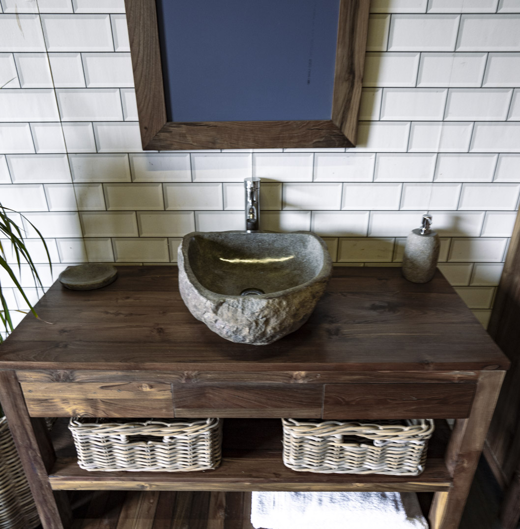 Natural Stone Sink No. A58. L- 40cm, W- 46cm, H- 15cm