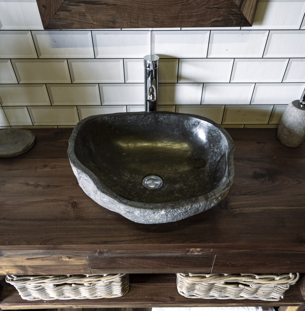 Natural Stone Sink No. A59. L- 48cm, W- 40cm, H- 15cm