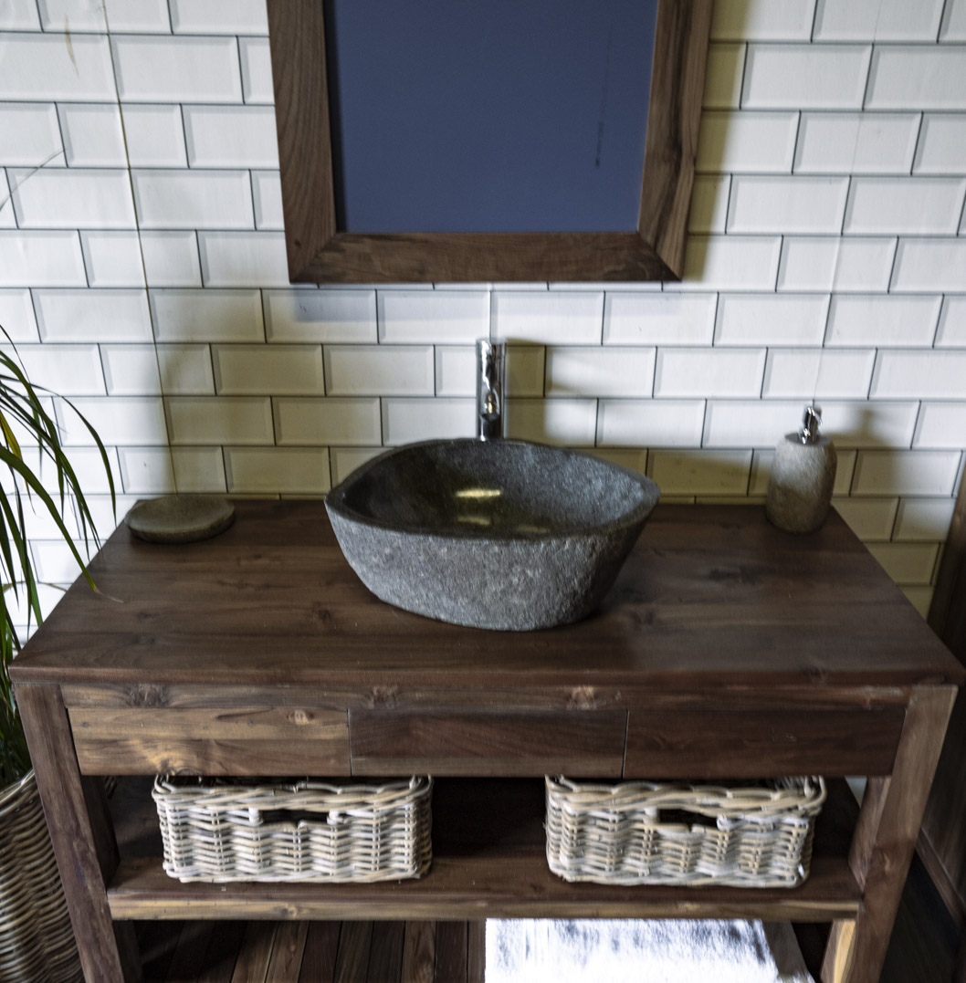 Natural Stone Sink No. A65. L- 46cm, W- 33cm, H- 15cm