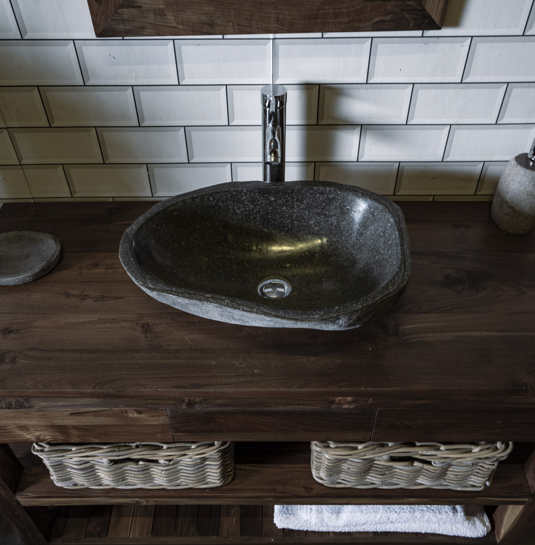 Natural Stone Sink No. A2. L- 50cm, W- 39cm, H- 15cm