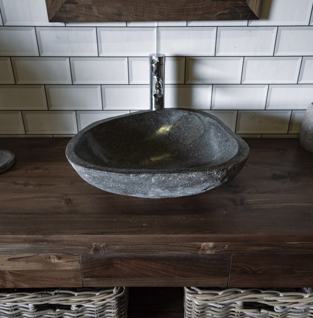 Natural Stone Sink No. A4. L- 44cm, W- 38cm, H- 15cm