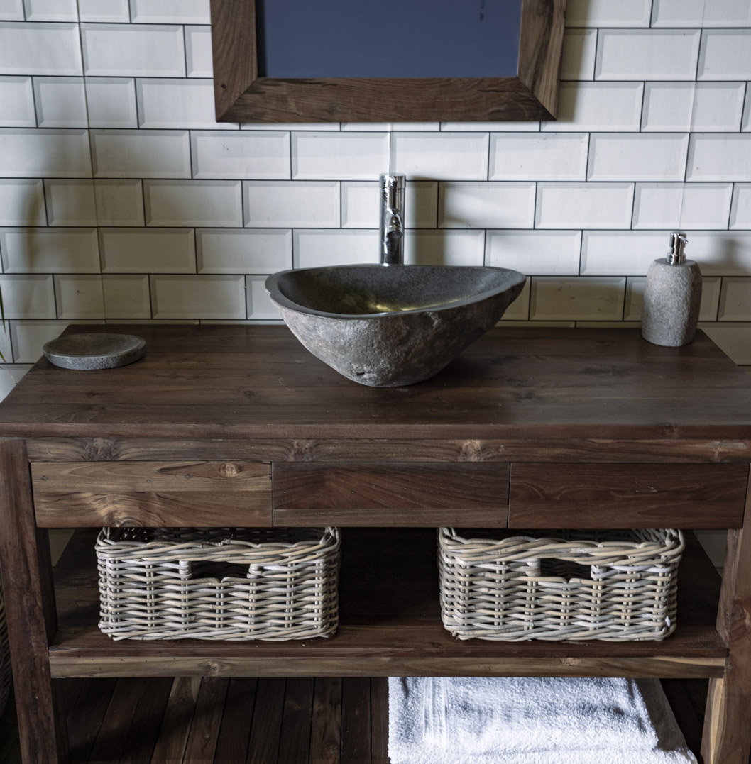 Natural Stone Sink No. A7. L- 45cm, W- 36cm, H- 15cm